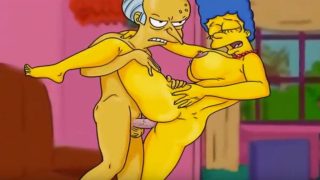 Marge Simpson lusty cheating wife porn