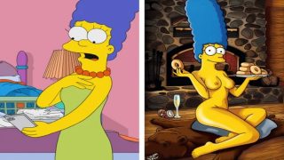 Marge simpson comic porn | Marge Posed for Playboy