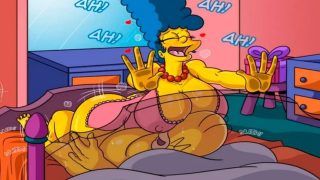 Simpson xxx comic Marge riding Homer