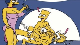 Bart and Lisa caught having sex by Mom