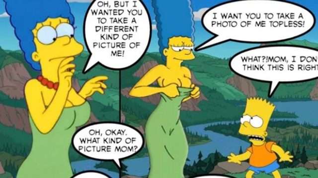 Marge simpson comic porn | Bart Fucking mom - Simpsons Porn