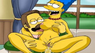 simpsons ned porn