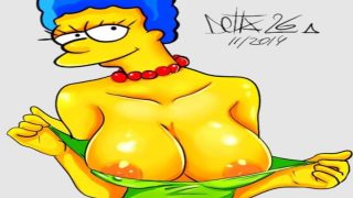 simpsons porn marge marge boobs