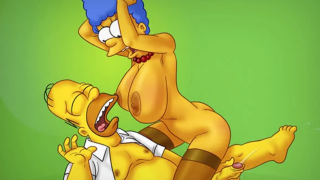 Homer and marge riding simpsons porn