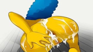 Marge anal cumshot simpsons porn