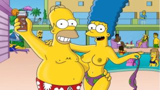 Marge top less sex simpsons porn