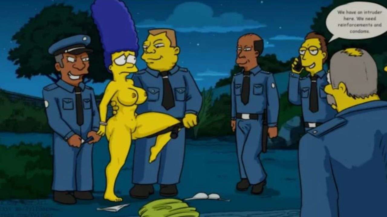 cartoon simpsons sex porn marge simpson pulling down shirt porn