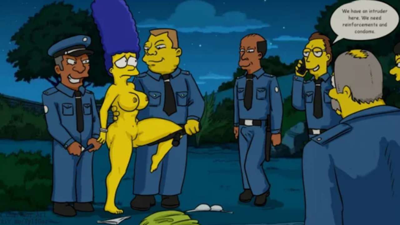 cartoon simpsons sex porn marge simpson pulling down shirt porn